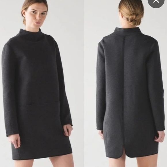 lululemon athletica Dresses & Skirts - lululemon athletica city bound Black heathered Dress